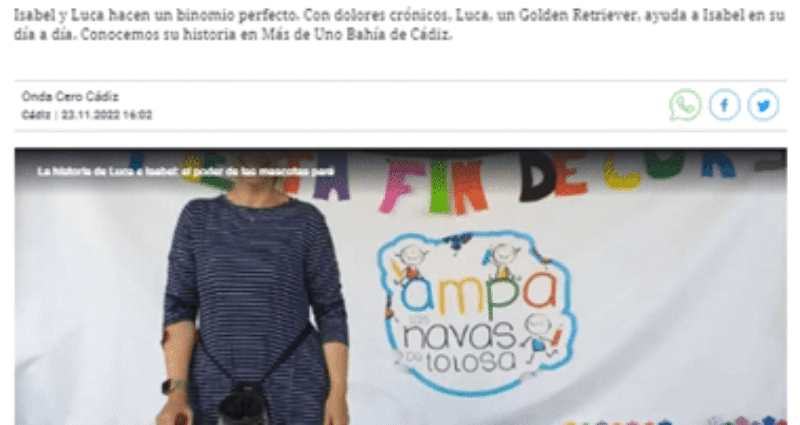La historia de Luca e Isabel: el poder de las mascotas para ayudar a las personas con discapacidad