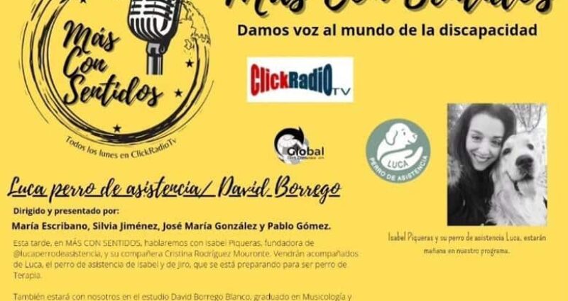Entrevista a Luca Perro de Asistencia en el programa Más Con Sentidos de Click Radio TV