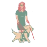 Perro guía para discapacidad visual