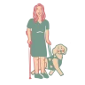 Perro de servicio para discapacidad física